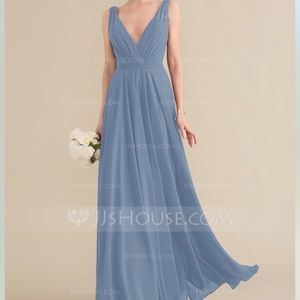 JJ’s House Steel Blue floor length dress